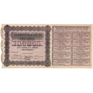 Sarniańska Huta Szkalana, Em.3, 100x 1.000 mkp 1923