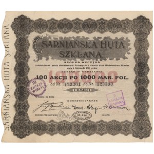 Sarniańska Huta Szkalana, Em.1, 100x 1.000 mkp 1923