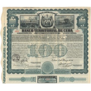 Kuba, Banco Territorial de Cuba, $100 1911