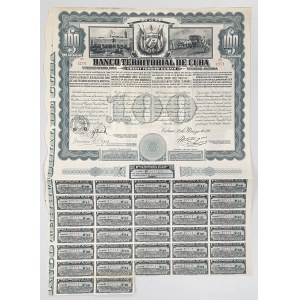 Kuba, Banco Territorial de Cuba, $100 1911