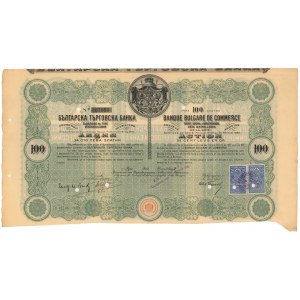 Bułgaria, Banque Bulgare de Commerce, Ruse, 100 lewa 1914