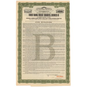 USA, The New York Trust Company, SPECIMEN $100