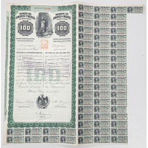 Meksyk, Banco de Londres y Mexico, $100 1905