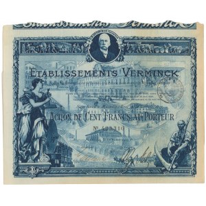 Francja, Establissments Verminck, Marsylia 100 francs
