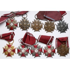 Krzyże Zasługi - zestaw (10szt) 