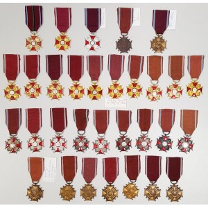 Krzyż Zasługi RPL-RP - zestaw (31szt)