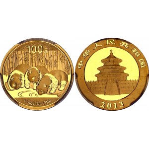 China Republic 100 Yuan 2013 PCGS MS69