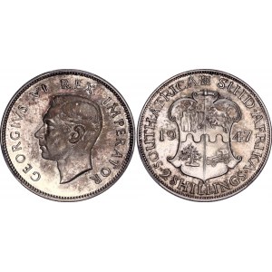 South Africa 2 Shillings 1947 PCGS PR 64