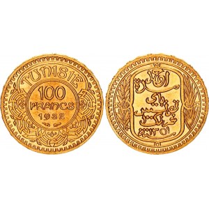 Tunisia 100 Francs 1932 AH 1351