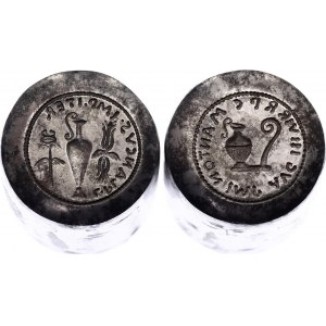 Roman Empire M. Antonius with L. Munatius Plancus Denarius 39 BC Counterfeit's Dies of 20th Century