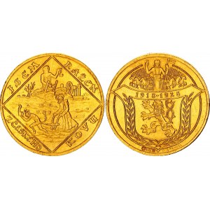 Czechoslovakia 2 Dukaty 1928 (ND) Medallic Coinage