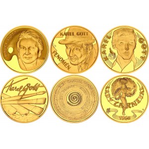 Czech Republic Set of 3 Gold Medals Karel Gott 2018 - 2019