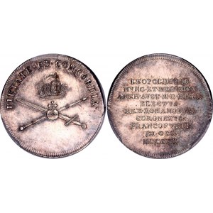 Austria Medal Coronation of Leopold II 1790 PCGS SP 62