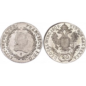 Austria 20 Kreuzer 1809 C