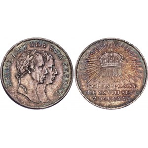 Austria Silver Medal On the Coronation of Ferdinand I in Hungary in Pressburg (Bratislava) 1830 MDCCCXXX
