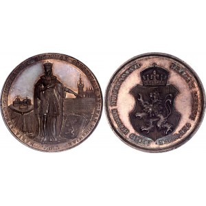 Austria Silver Medal Coronation of Maria Anna as Queen of Bohemia, Prague 1836 MDCCCXXXVI Specimen PCGS SP 63