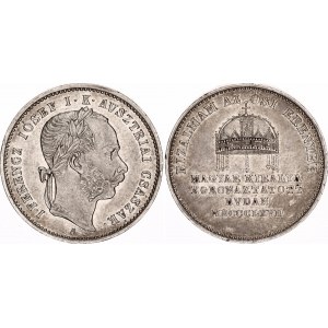 Austria Silver Token Coronation of Hungarian King in Buda 1867 A