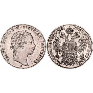 Austria 1/2 Taler 1856 A