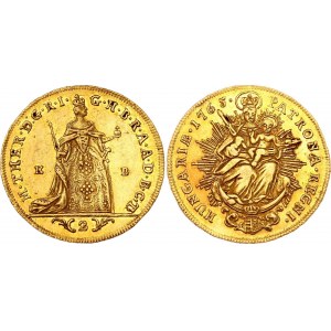Hungary 2 Dukat 1765 KB