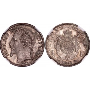 France 1 Franc 1868 A NGC MS 66