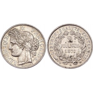 France 2 Francs 1871 A
