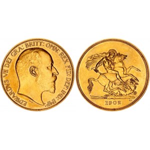 Great Britain 5 Pounds 1902 Matte Proof
