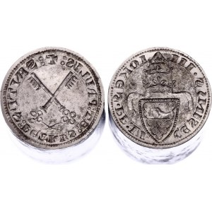 Italian States Papal States Comtat Venaissin Florin 1394 - 1420 AD (ND) Counterfeit's Dies of 20th Century