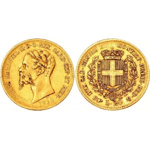 Italian States Sardinia 20 Lire 1860 B