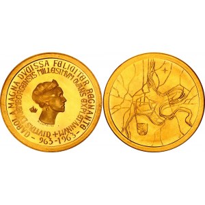Luxembourg Gold Millenium Medal 1963