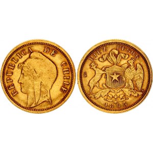 Chile 10 Pesos 1895 So
