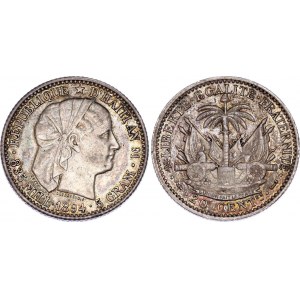Haiti 20 Centimes 1894 AN 91