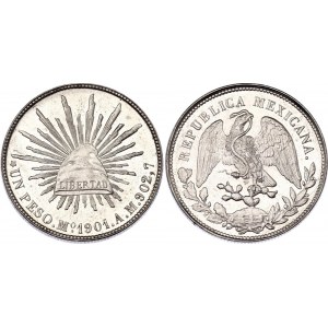 Mexico 1 Peso 1901 Mo AM