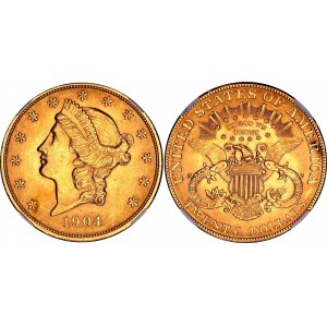 United States 20 Dollars 1904 NGC MS 63