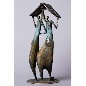 D.Z., Our home is where we are together (Bronze, height 41 cm)