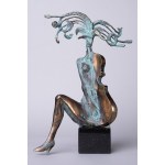 Krzysztof Brzuzan, Cellist (Bronze, height 37cm)