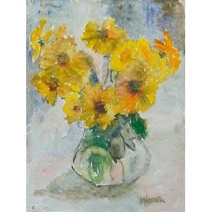 Irena Knothe (1904-1986), Żółte kwiaty, lata 70. XX w.