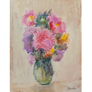 Irena Knothe (1904-1986), Asters in a vase, 1970s.