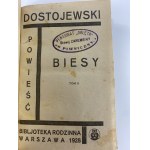 Dostojewski Fiodor, Biesy: powieść. T. 1-2 [Półskórek]