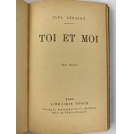 Geraldy Paul, Toi et Moi [Ty i ja] - dedykacja Jadwigi Komorowskiej [siostra Bora] dla Jadwigi Tyszkiewicz