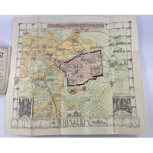 [Jerusalem - city plan] Guide - map of ancient &amp; modern Jerusalem