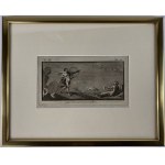 Herakles strzelający do Ptaków stymfalijskich sztych z XIX wieku