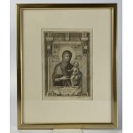 S. Maria di Grafeo Nella [Madonna mit Jesus] Kupferstich aus dem 18. oder frühen 19.