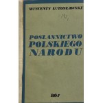 Lutosławski Wincenty, Posłannictwo polskiego narodu [I wydanie][Półskórek]
