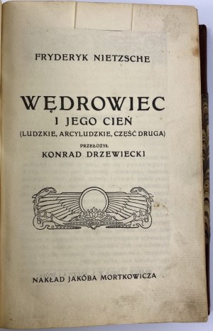 Nietzsche Friedrich, Wędrowiec i jego cień [1910][Półskórek]