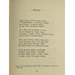 Estreicher Karol, Okruhy wierszowane [náklad 350 výtisků].