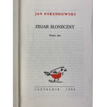 Parandowski Jan - Zegar słoneczny [obwoluta Jan Młodożeniec]