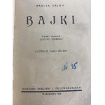 Bracia Grimm, Bajki [1938][ilustracje Marii Krüger][Półskórek]