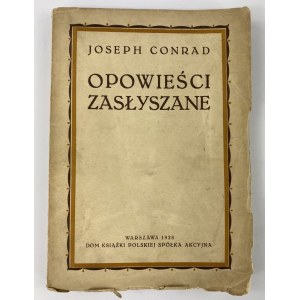 Conrad Joseph Povídky slyšel [Varšava 1928].