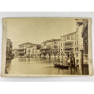 Zdjęcie na tekaturze. Wenecja Canal Grande.