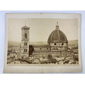 Photo on cardboard. Florence. Santa Maria del Fiore